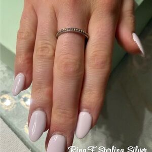 Sterling Silver Bali Ring stackable ring size 9.5